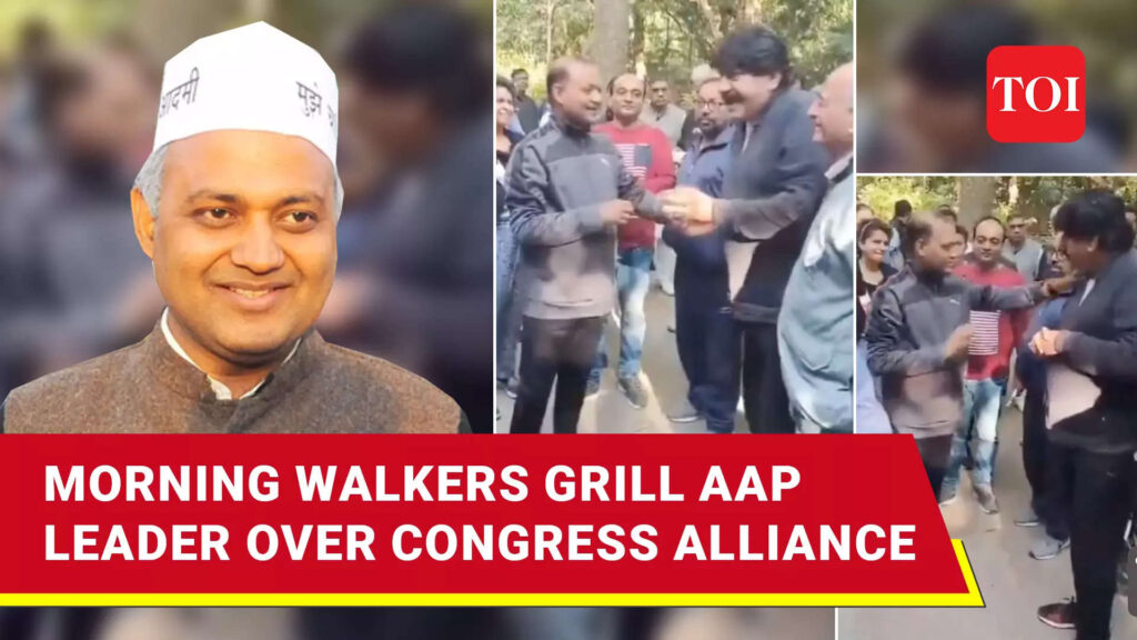 AAP’ Somnath Bharti left speechless when voter confront him over Congress alliance
