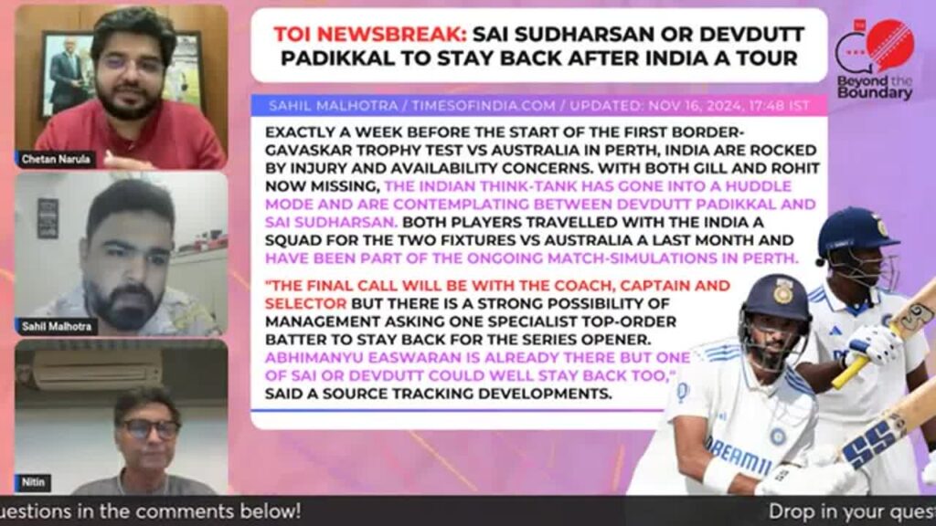 India likely to hand two debuts in first Border-Gavaskar Trophy Test vs Australia in Perth