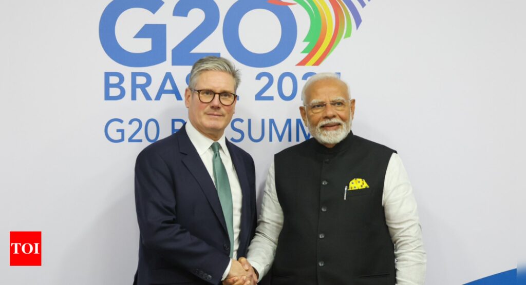 PM Modi, UK PM Keir Starmer agree to resume India-UK FTA talks | India News