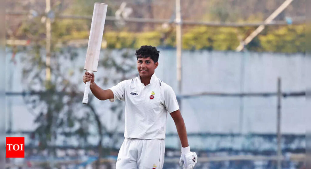 Aaryavir Sehwag: ‘Missed a Ferrari by 23 runs’: Virender Sehwag’s cheeky congratulation to son Aaryavir after 297-run knock | Cricket News