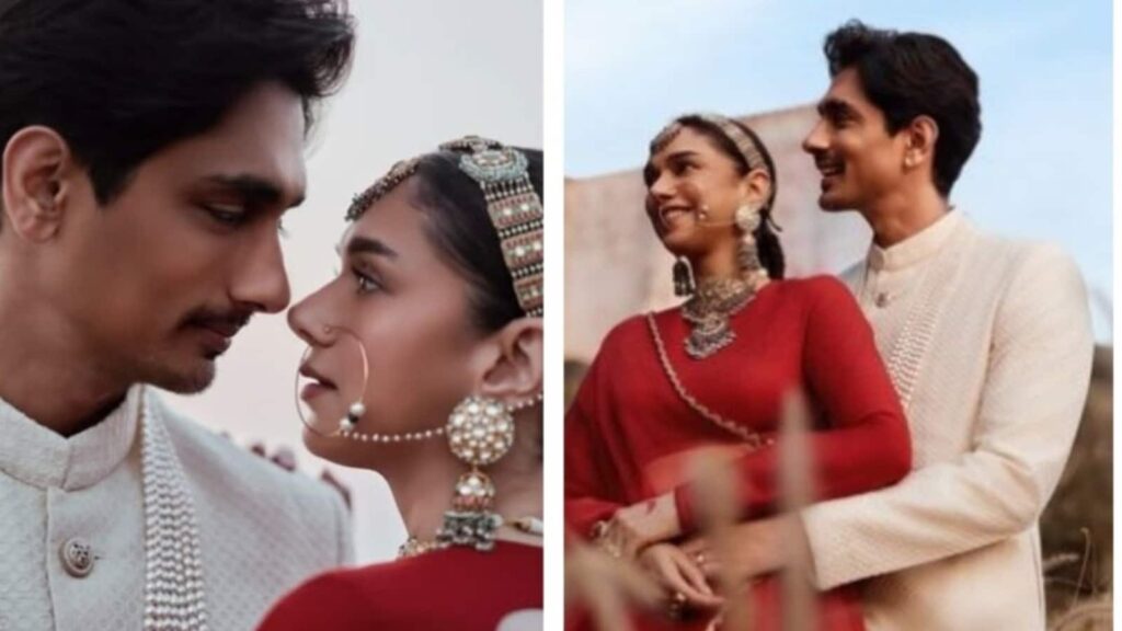 Aditi Rao Hydari, Siddharth ‘manifest Mani Ratnam love movie’ with unseen pics from exotic wedding photoshoot