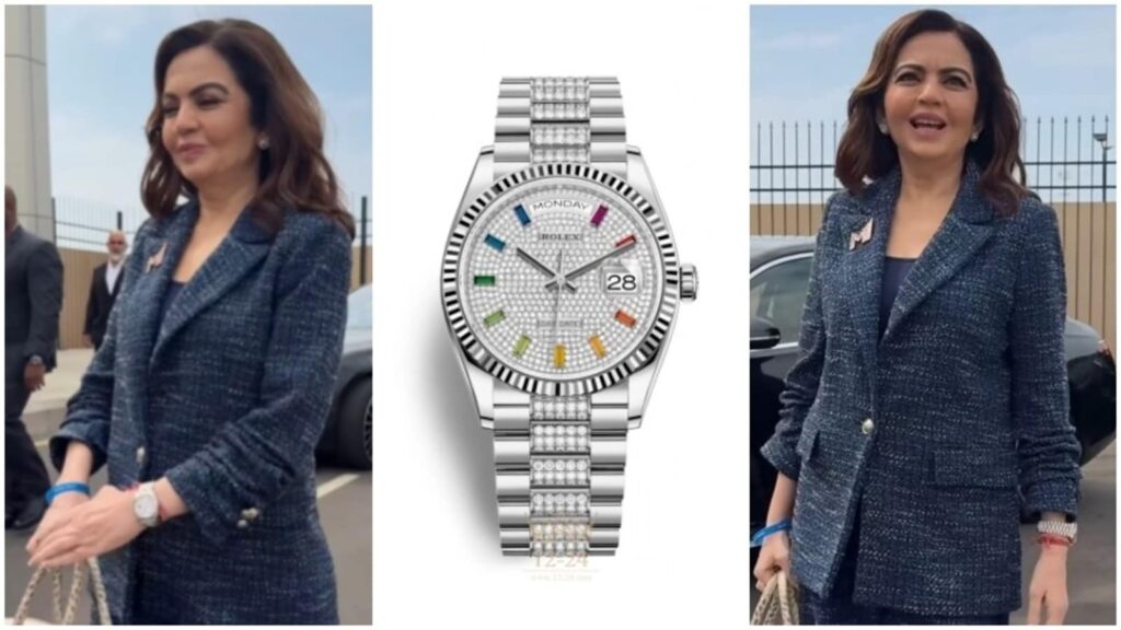 Nita Ambani’s extravagant diamond-studded Rolex watch at IPL auction costs crores; check out its insane price | Fashion Trends