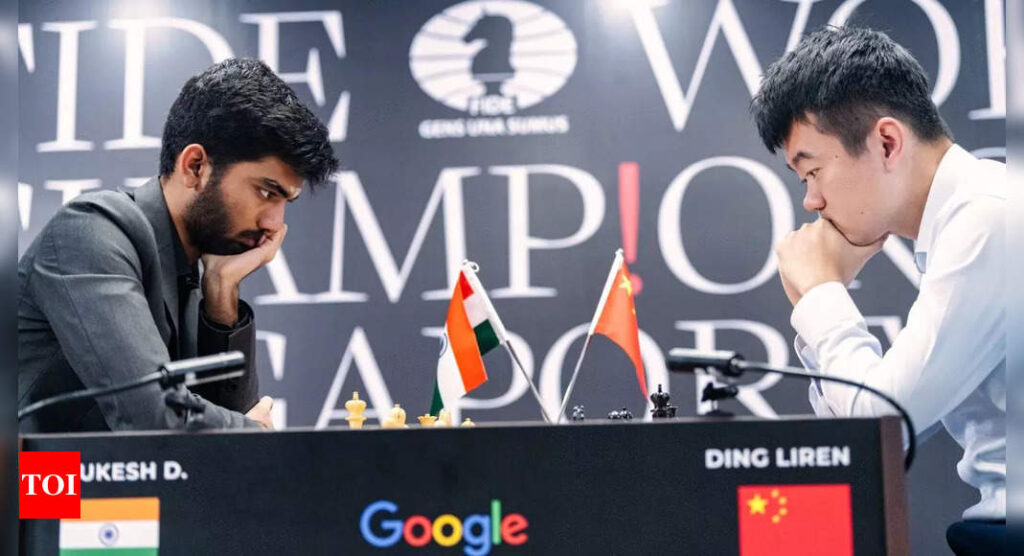 D Gukesh, Ding Liren play out another draw as Game 9 ends with bare kings at World Chess Championship | Chess News