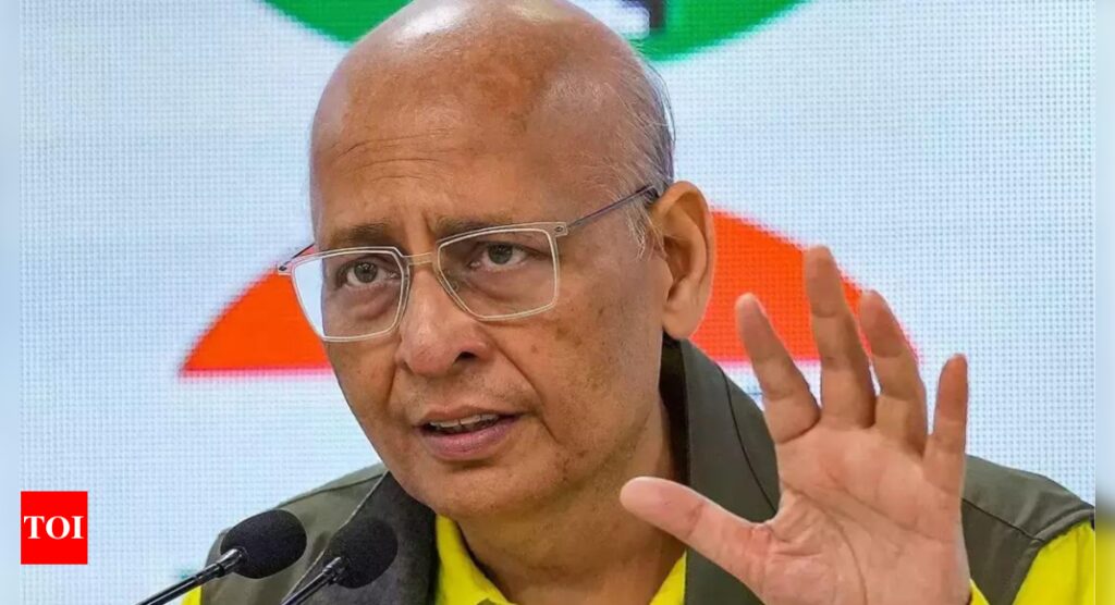 Currency notes found at Congress MP Abhishek Singhvi’s seat in Rajya Sabha: What we know so far | India News
