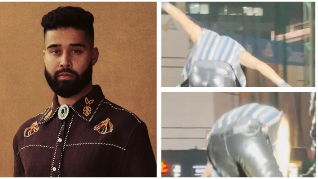 AP Dhillon almost falls flat on his face during Mumbai concert. Watch him make a quick recovery