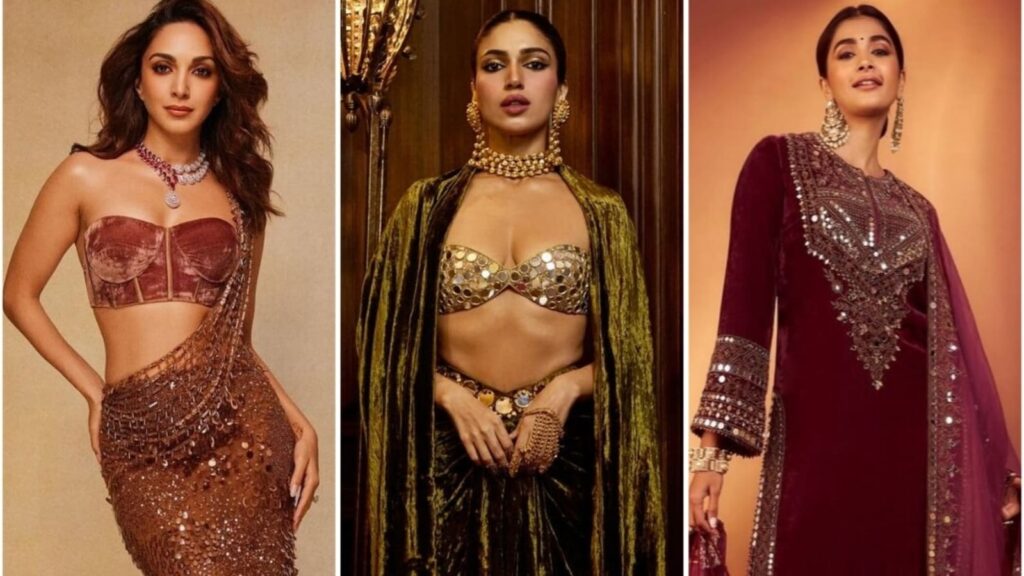 Alia Bhatt to Pooja Hegde show how to delve into velvet this wedding season