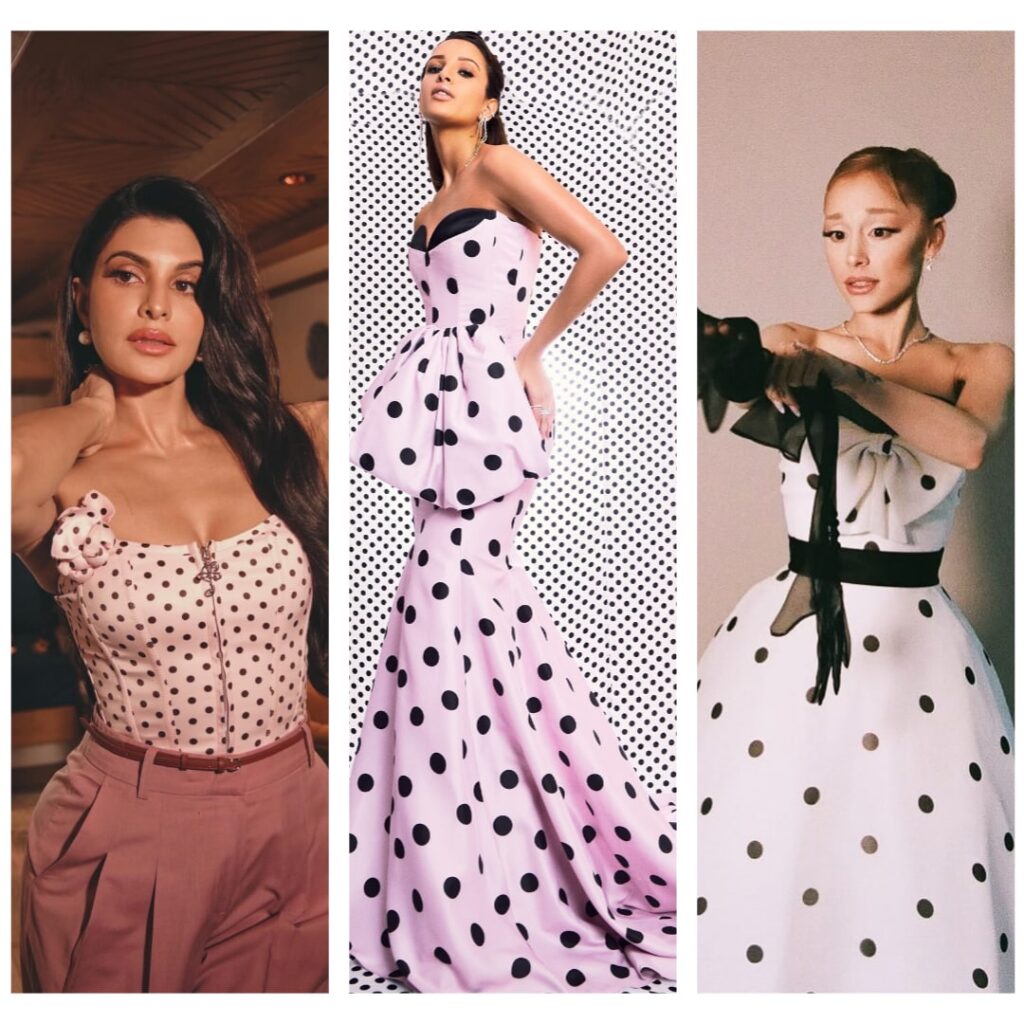 Ariana Grande, Jacqueline Fernandes, Triptii Dimri show how to rock polka dots