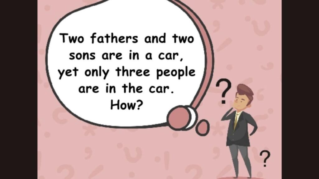 Brain teaser: Challange your wits with this mind-boggling 3-person family puzzle