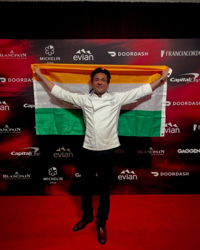 Chef Vikas Khanna’s Bungalow wins Michelin Bib Gourmand Award; chef says it will shut down in “9 years and 3 months”