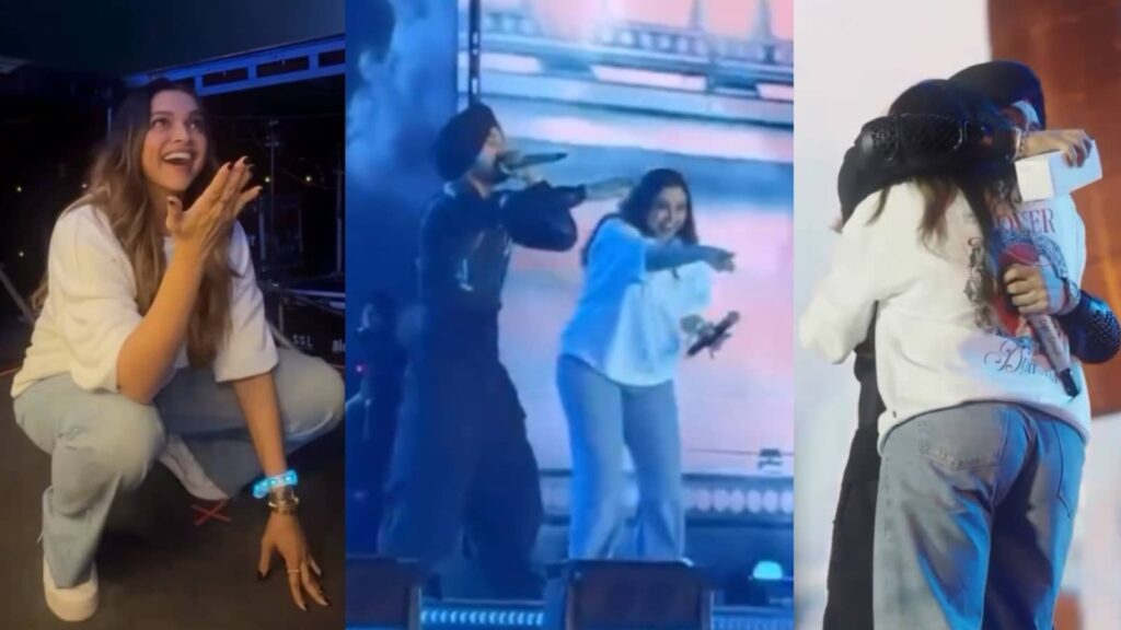 Deepika Padukone makes first public appearance after delivering Dua; Diljit Dosanjh welcomes her onstage in Kannada
