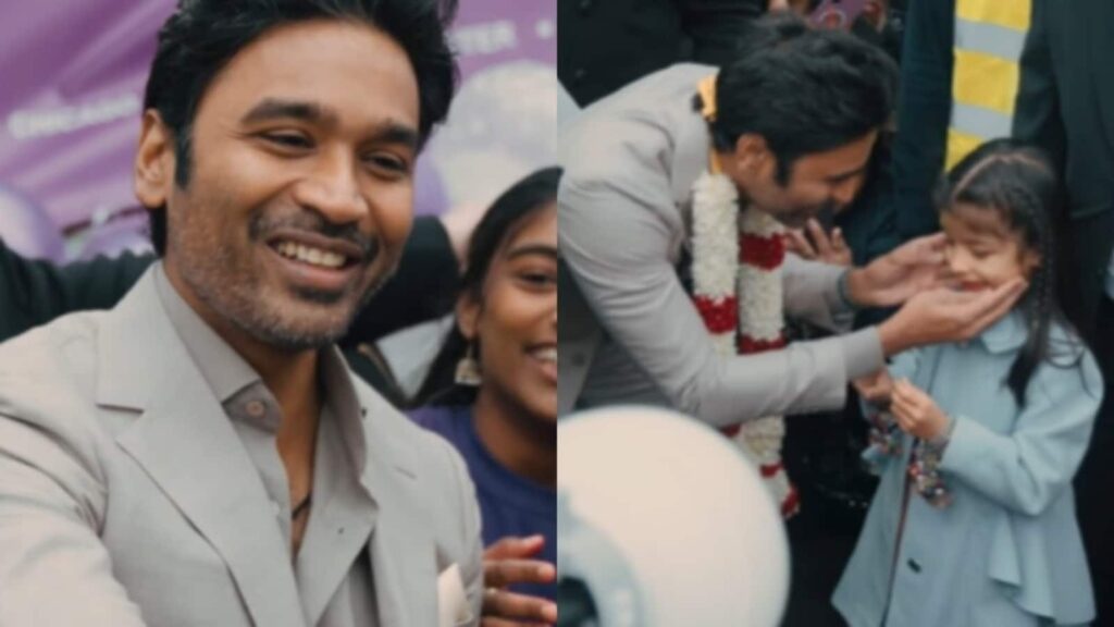 Dhanush bows down to greet little fan; shares sweet moment at event in London. Watch