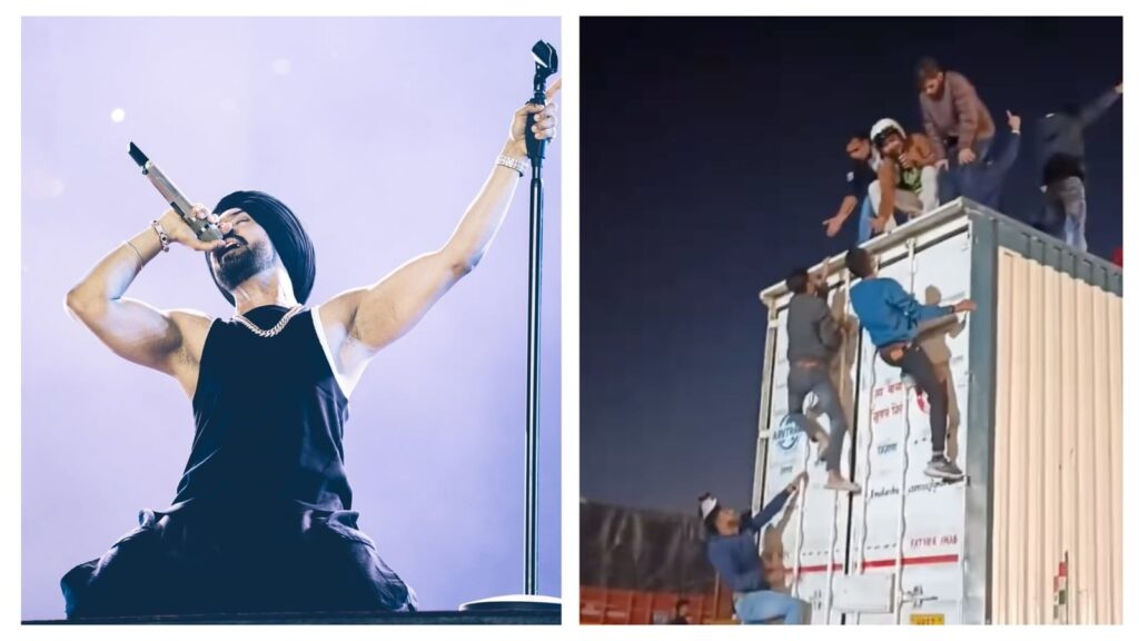 Diljit Dosanjh is amused by desperate Indoris climbing on a truck’s roof to get a glimpse of his concert: ‘Truck pit!’