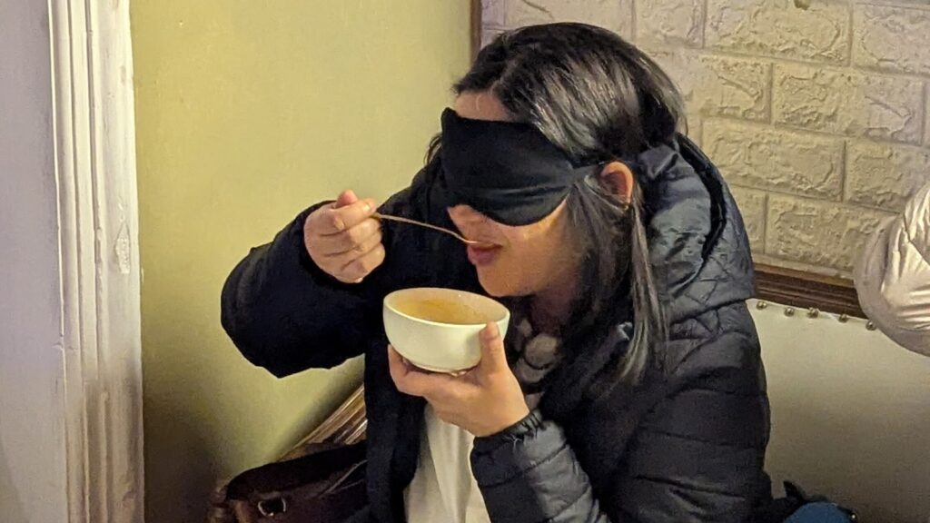First-of-its-kind blindfolded dinner held in the Capital