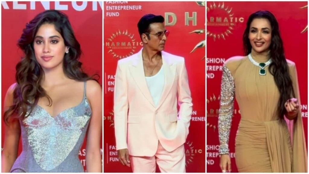 Janhvi Kapoor, Malaika Arora serve glamour; Akshay Kumar wears all-white at Fashion Entrepreneur Fund event | Fashion Trends