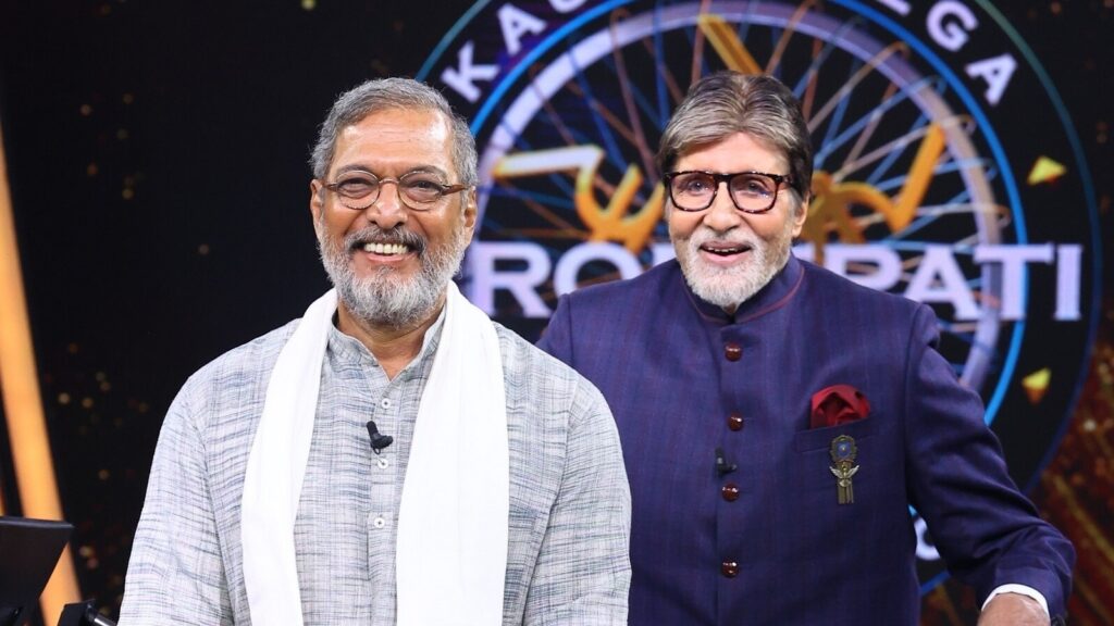 KBC 16 Nana Patekar recalls adorable moment when Amitabh Bachchan became grandfather to Navya Naveli Nanda