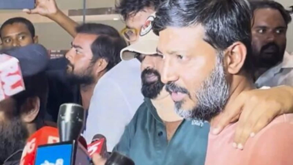 Manchu Manoj exits hospital with neck brace amid alleged family feud with dad Mohan Babu
