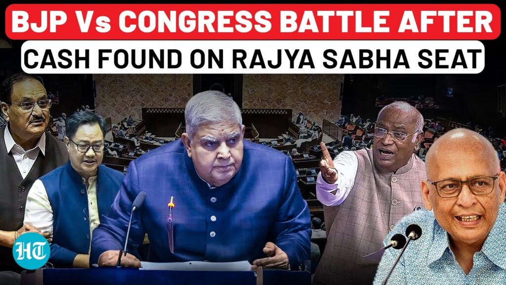 Rajya Sabha Turns Into BJP Vs Congress Battleground After Cash Found On Abhishek Manu Singhvi’s Seat