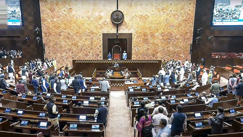 Rajya Sabha adjourned after chaos over no-trust notice against chairman Dhankar