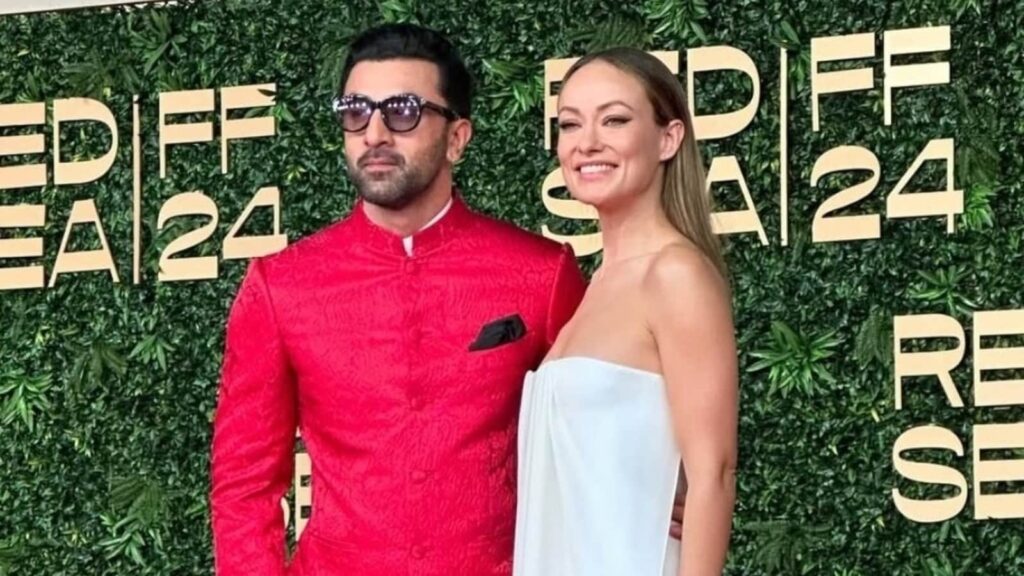 Ranbir Kapoor brings desi magic as he poses with Olivia Wilde at the Red Sea International Film Festival. Pics | Fashion Trends