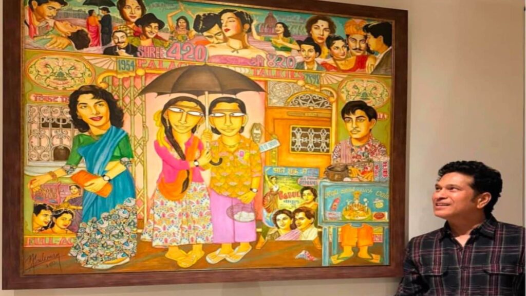 Sachin Tendulkar shares painting of Raj Kapoor’s ‘most memorable films’ as tribute. How many can you identify? | Trending