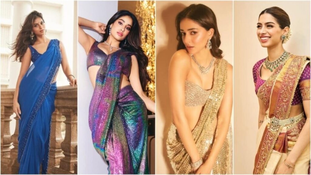 Suhana Khan to Janhvi Kapoor: Ace the fundamentals of Gen Z saree style with fashion inspo from these new gen actors | Fashion Trends
