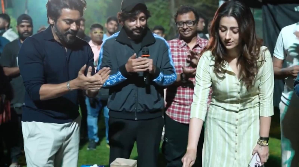 Trisha Krishnan reunites with first co-star Suriya after nearly 2 decades for RJ Balaji film