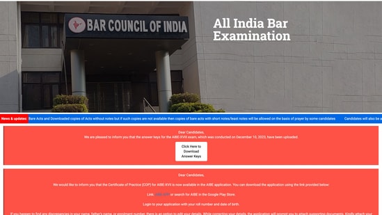 AIBE 19 Result 2024 News Live: Where, how to check All India Bar Examination results when out