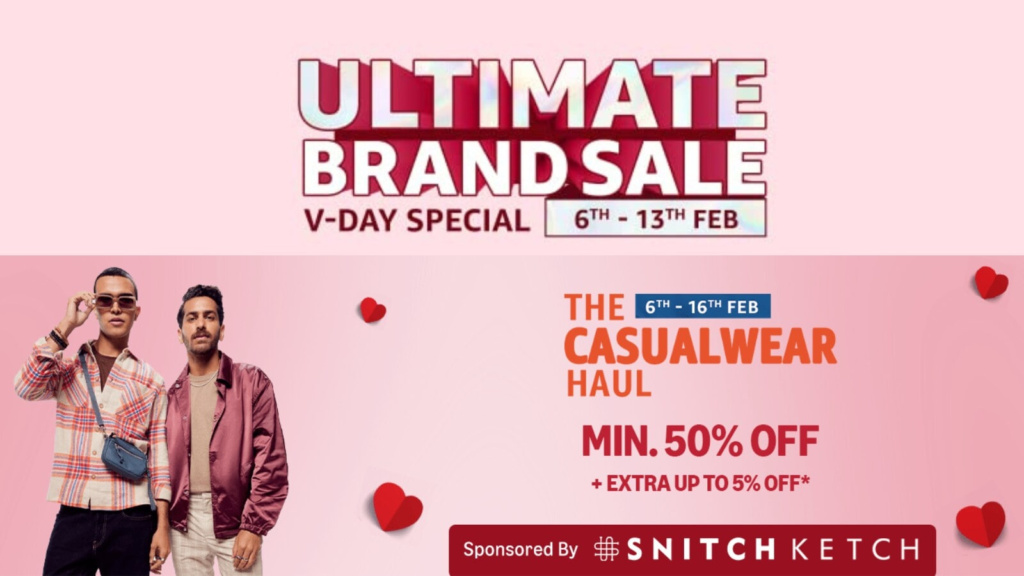 Amazon Ultimate Brand Sale is here to make your Valentine’s Day extra special with discounts of up to 80% | Fashion Trends