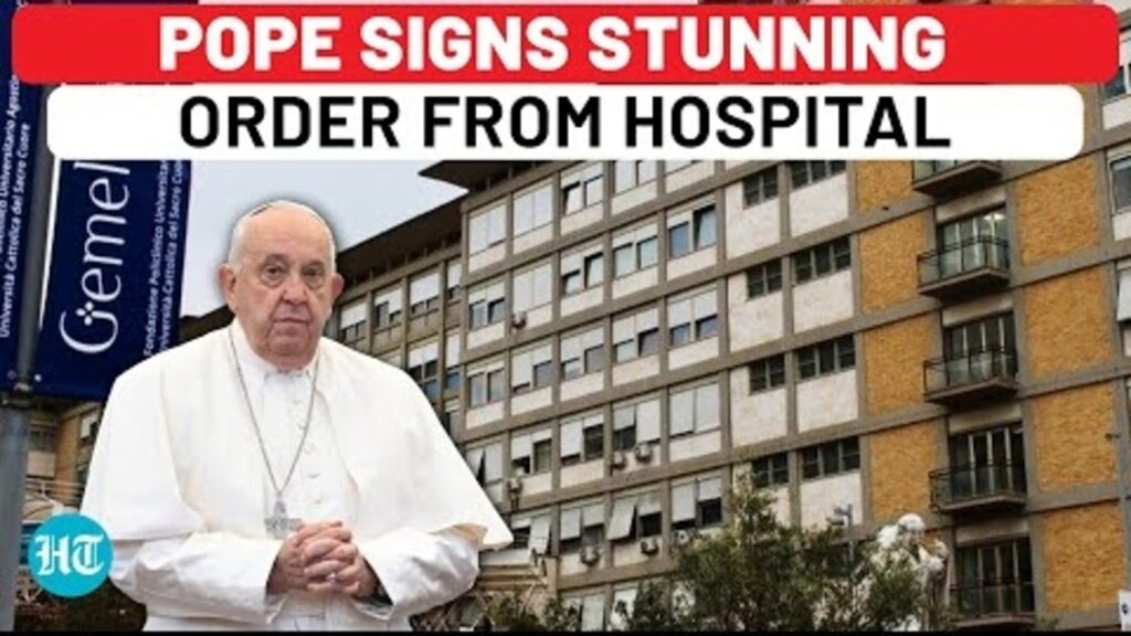 Amid Health Crisis, Pope Francis Shocks The World By Signing Historic Decree From Hospital