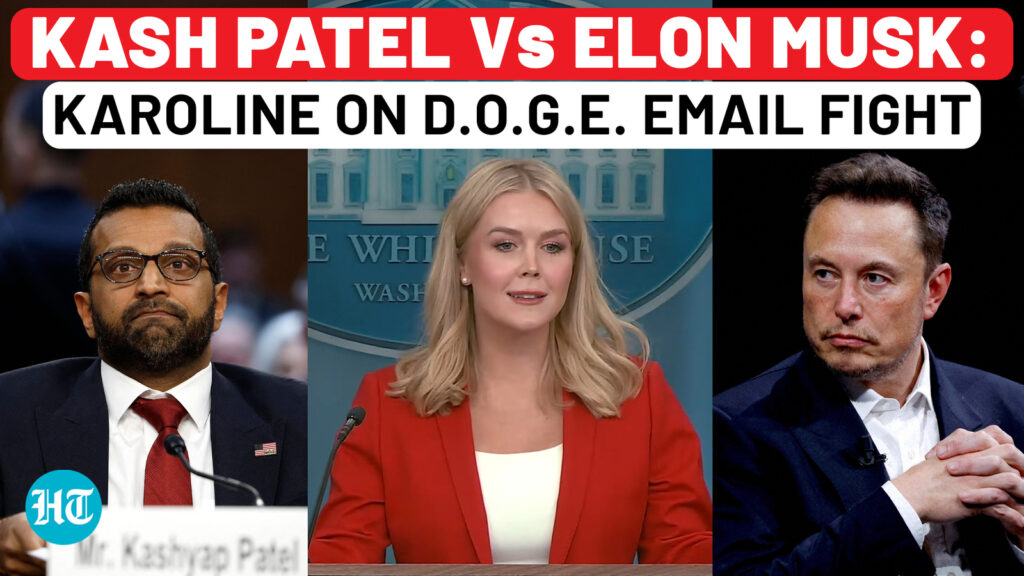 Amid Kash Patel Vs Elon Musk Fight On DOGE Order, Karoline Leavitt’s Big Declaration| Trump| US News