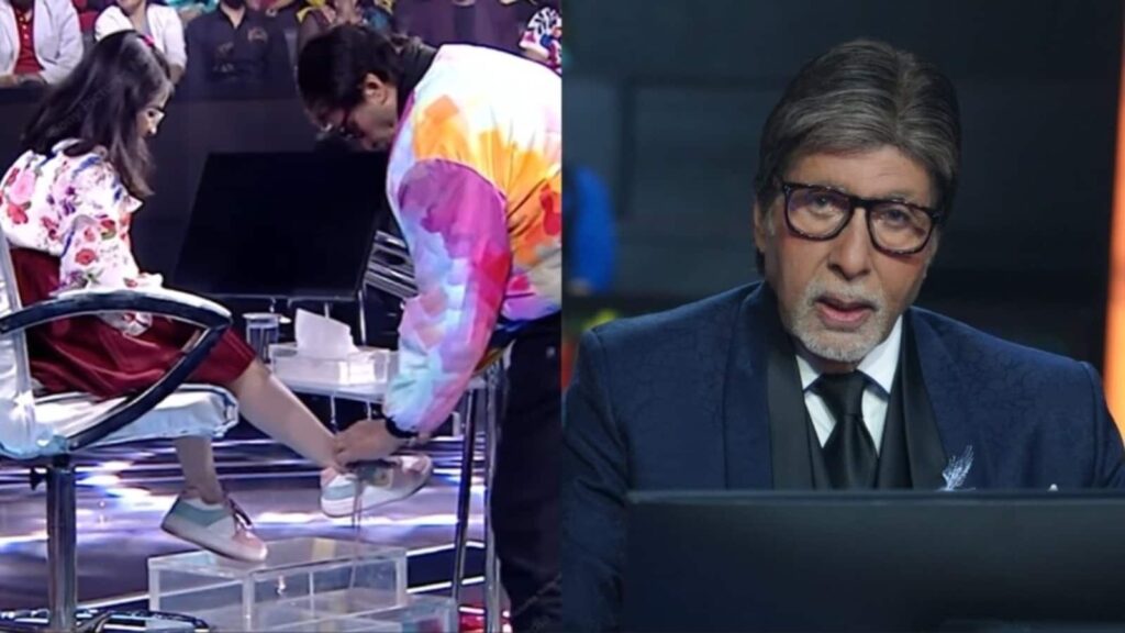Amitabh Bachchan wins hearts after tying shoelaces of KBC 16 contestant: ‘Kya himmat hai’. Watch video