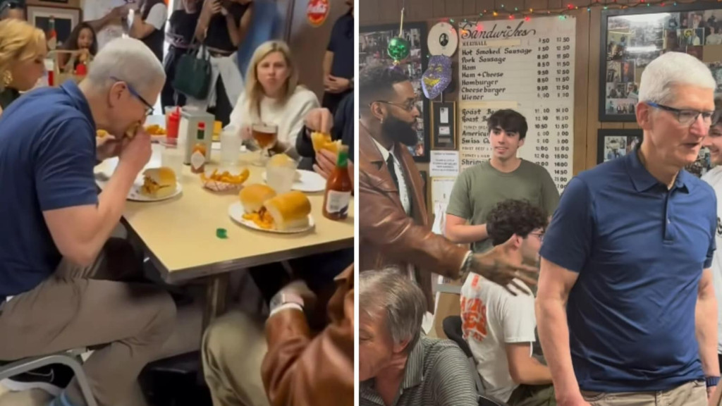 Apple’s Tim Cook quietly enjoys sandwiches at New Orleans restaurant without being recognised | Trending