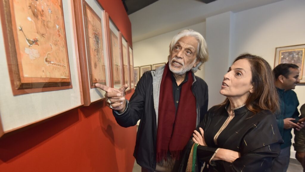 Art exhibition Myth in Lucknow | Artist Dheeraj Yadav plays with lines and mystical themes