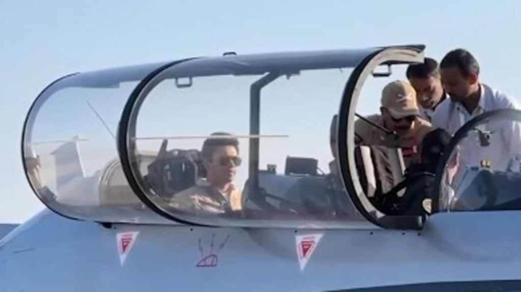 BJP MP Tejasvi Surya takes sortie in indigenous HTT-40 trainer aircraft at Aero India 2025 | Bengaluru