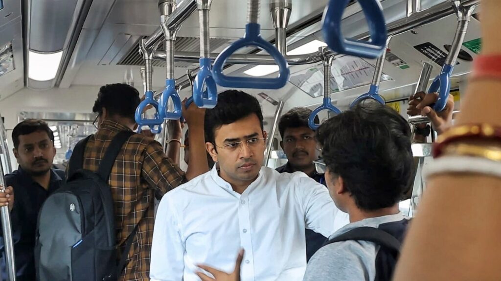 BJP MP Tejasvi Surya welcomes Karnataka CM’s order on Bengaluru Metro fare hike | Bengaluru