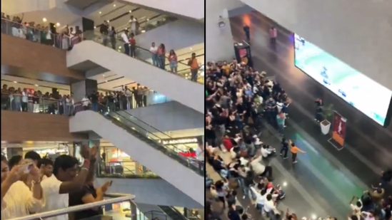 Bengaluru News Live Today February 24, 2025 : Bengaluru mall comes to a standstill to celebrate Virat Kohli’s 82nd international century. Watch video