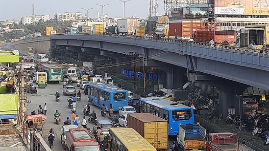 Bengaluru Traffic chaos: Metro construction, Aero India Show lead to massive jams on ORR | Bengaluru