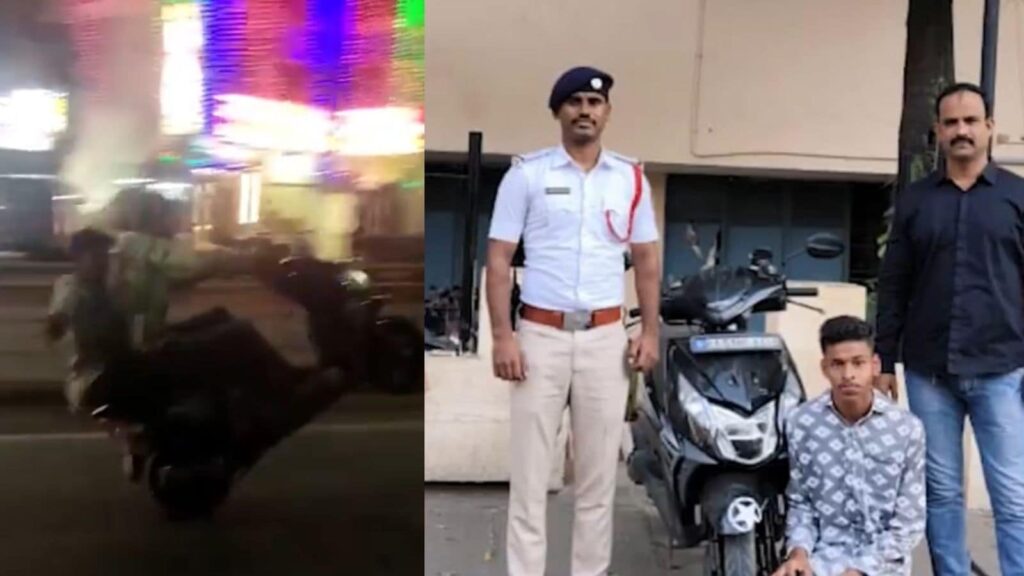 Bikers caught performing wheelie on Bengaluru road, police give chilling warning: ‘You’ll be…’ | Trending