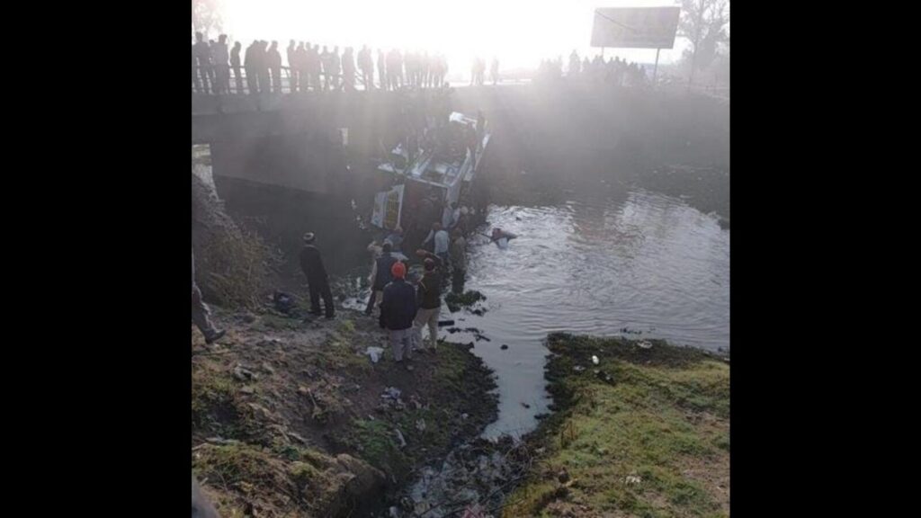 Bus falls into drain in Punjab’s Faridkot district, five dead