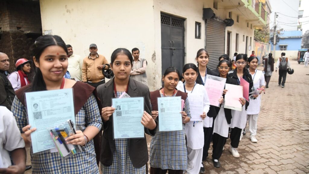 CBSE Class 10 Hindi Exam 2025 in Pics: Students appear for Course A, Course B papers today