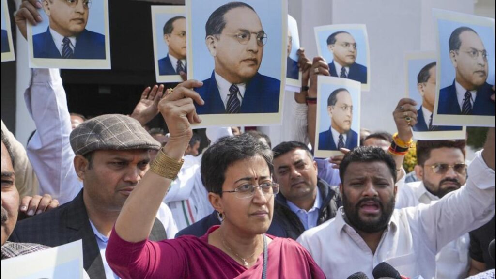 Delhi assembly: 21 AAP MLAs marshaled out, suspended for 3 days over protests | Latest News Delhi