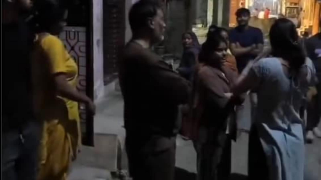 Delhi earthquake triggers panic, residents rush out of their homes | Photos