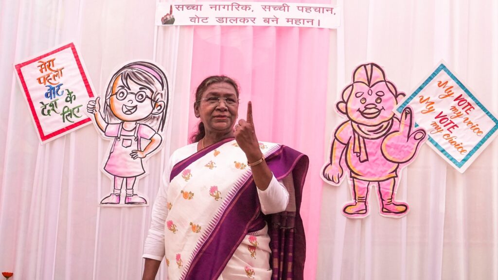 Delhi polls 2025: President Murmu, CJI Sanjiv Khanna among those who voted | See pics