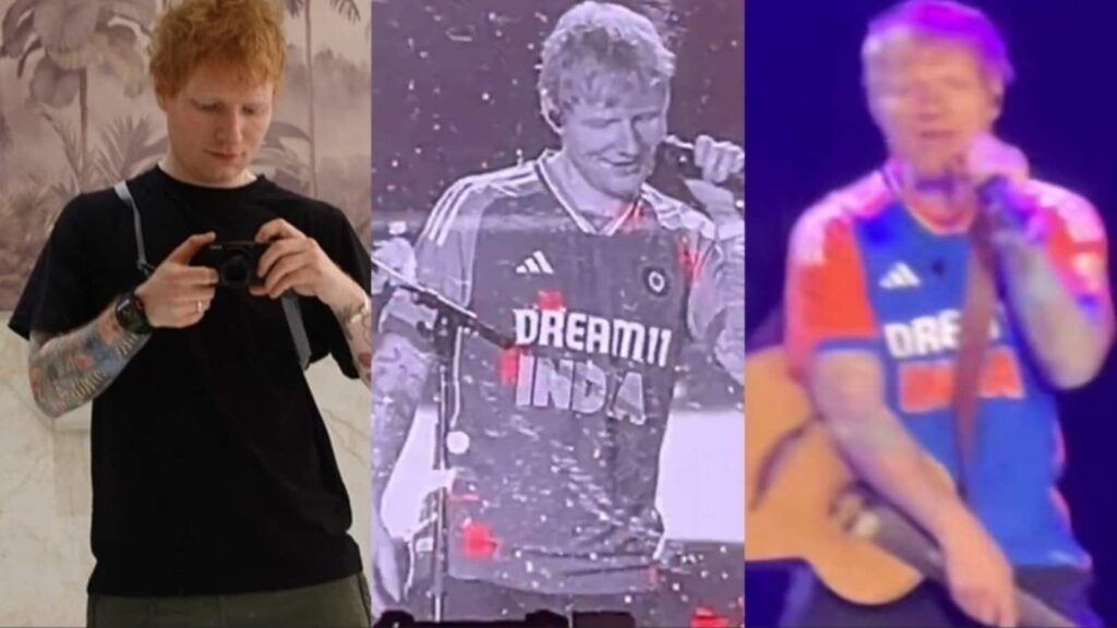 Ed Sheeran surprises fans at Gurugram concert wearing Team India jersey on stage: ‘Give him Indian passport now’
