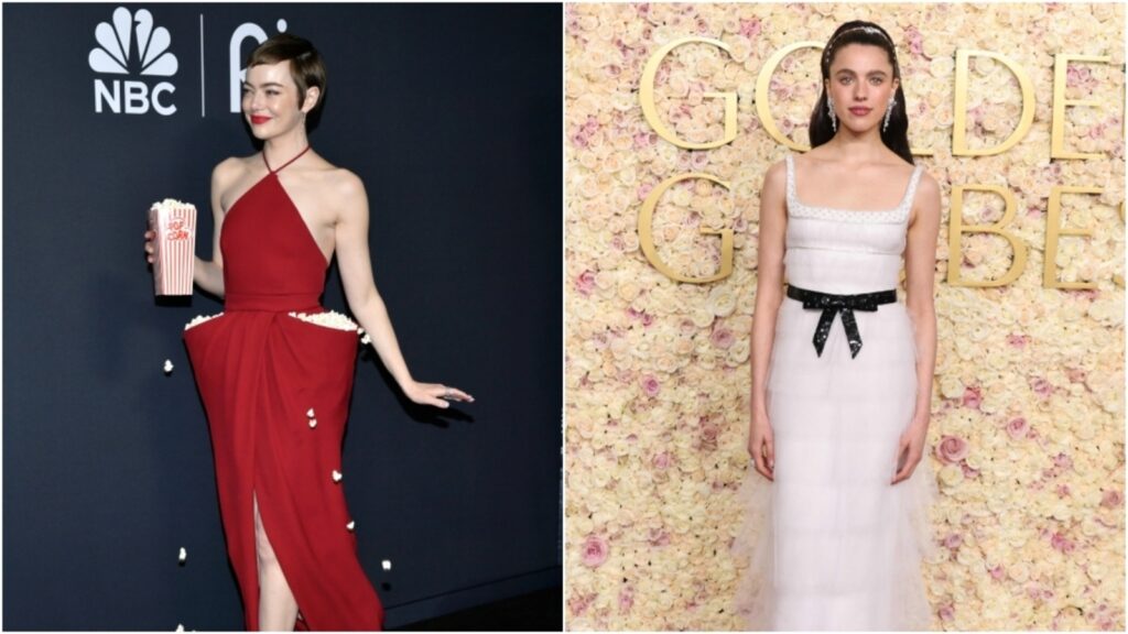 Emma Stone’s popcorn dress to Margaret Qualley’s tulle gown: Weirdest red carpet looks from the awards season so far