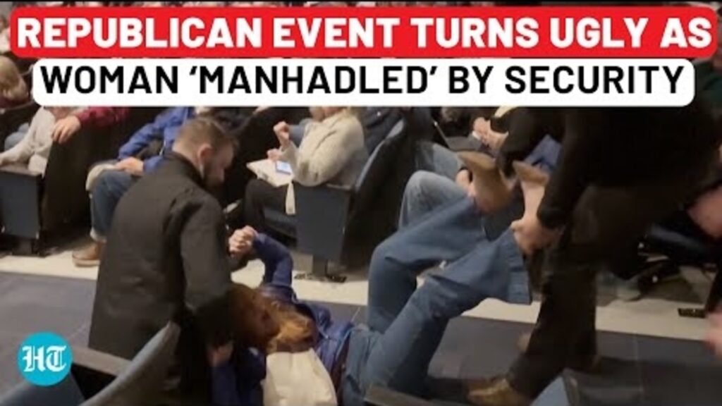 Ex-Democrat Candidate Dragged Away By Private Security As Idaho Townhall Turns Chaotic | US News