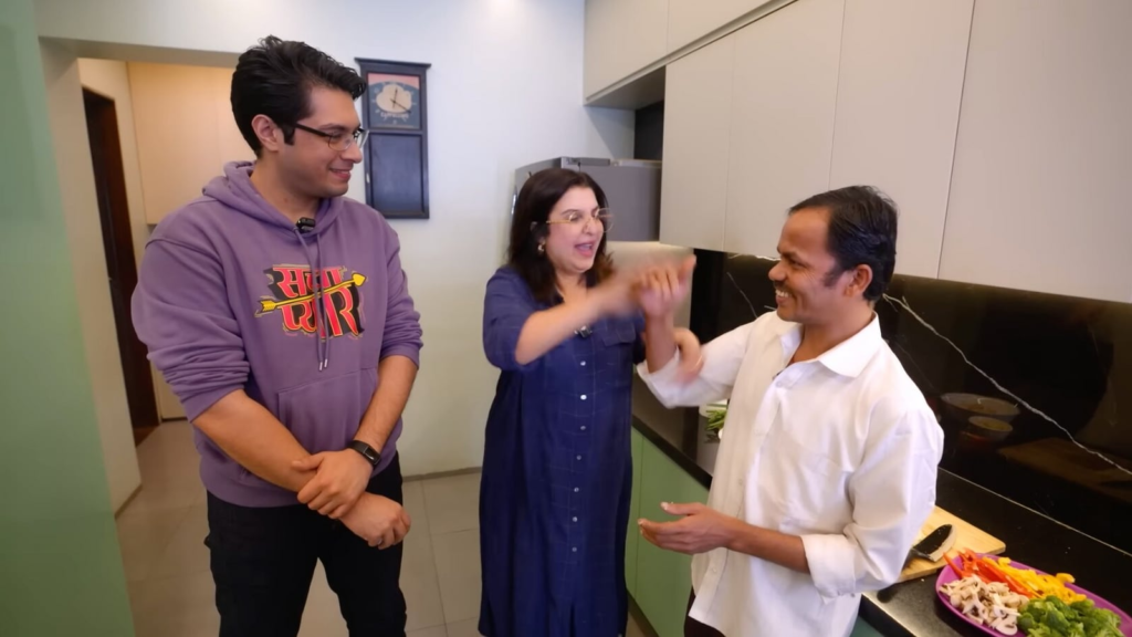 Farah Khan shushes cook as he almost calls Aamir Khan too short, thinks Junaid Khan looks like Amitabh Bachchan’s son | Bollywood