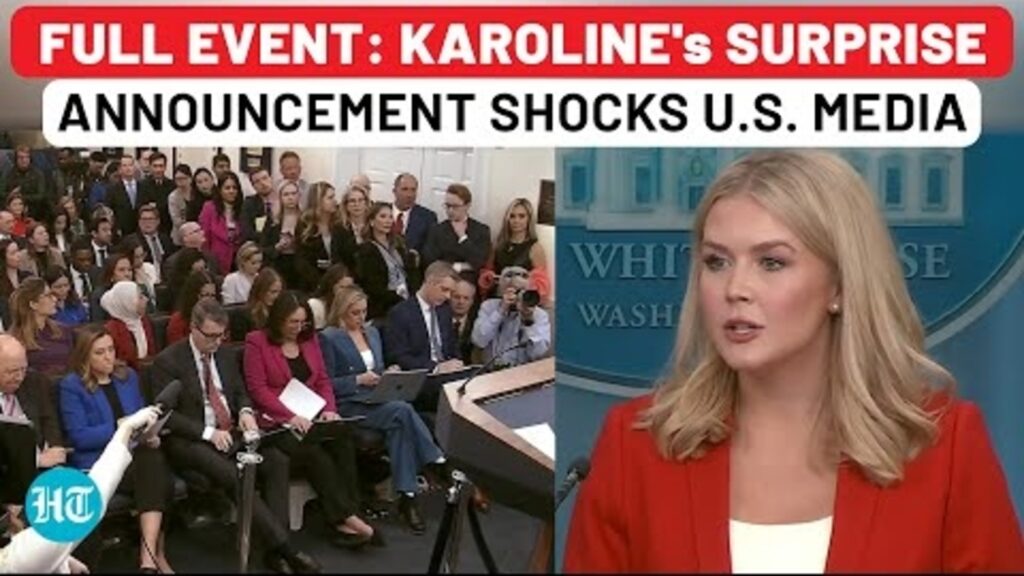 Full Briefing: Karoline Leavitt’s Surprise Announcement Shocks US Media| Trump| US News| White House
