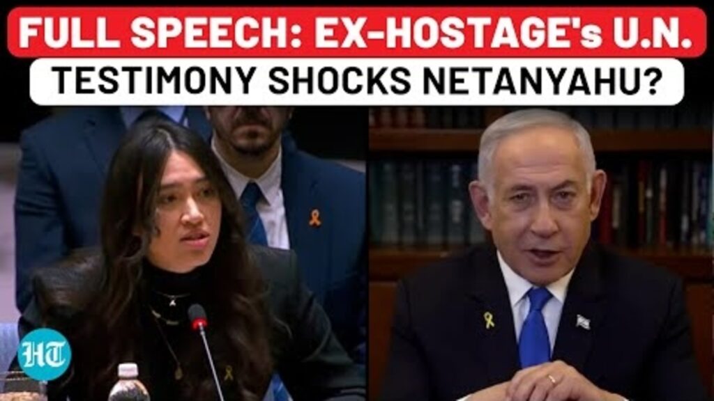 Full Speech: Freed Hostage Noa Argamani’s UN Testimony Leaves Netanyahu Shocked?| Israel,Hamas,Gaza