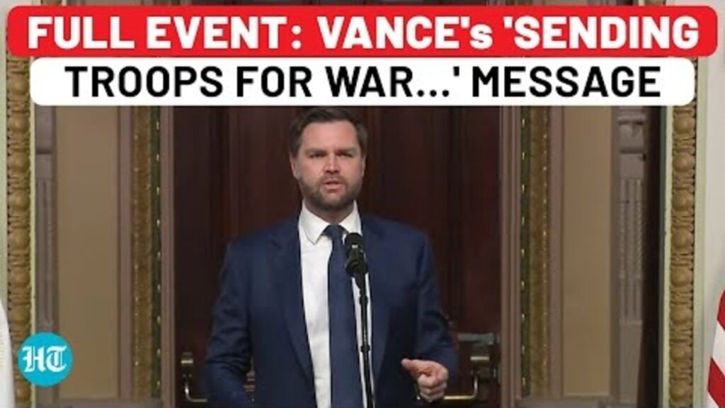 Full Speech: JD Vance’s Explosive ‘Sending Troops For War…’ Message At US Secy Of Army Oath | Trump
